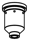 Nozzle gouging 105 A.